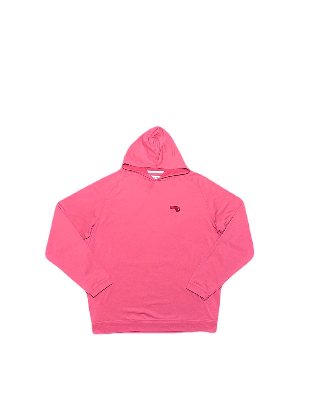 Peter Millar Pine Performance Hoodie Mens Large Pink Golf Lightweight Jersey